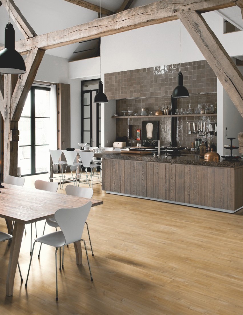 廚房、浴室都適用的防水木地板